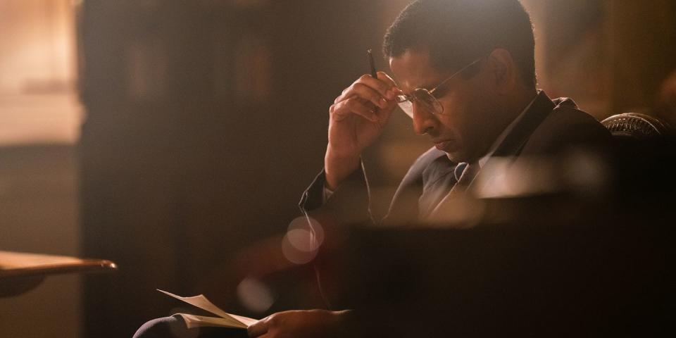 prasanna puwanarajah as martin bashir in the crown