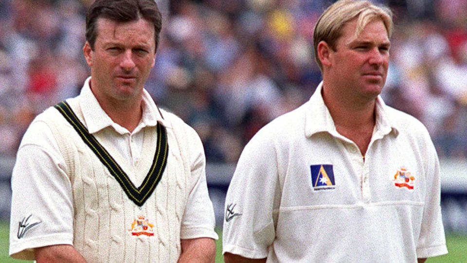 Steve Waugh and Shane Warne. Image: Adam Pretty/ALLSPORT