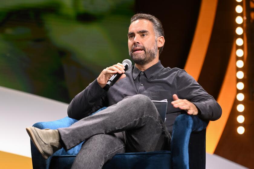 NEW YORK, NEW YORK - APRIL 28: Enrique Acevedo speaks at the Global Citizen NOW Summit at The Glasshouse on April 28, 2023 in New York City. (Photo by Noam Galai/Getty Images for Global Citizen)