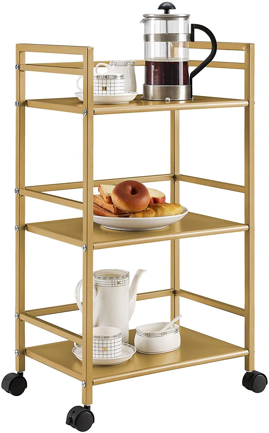 Novogratz Helix Gold Utility Cart