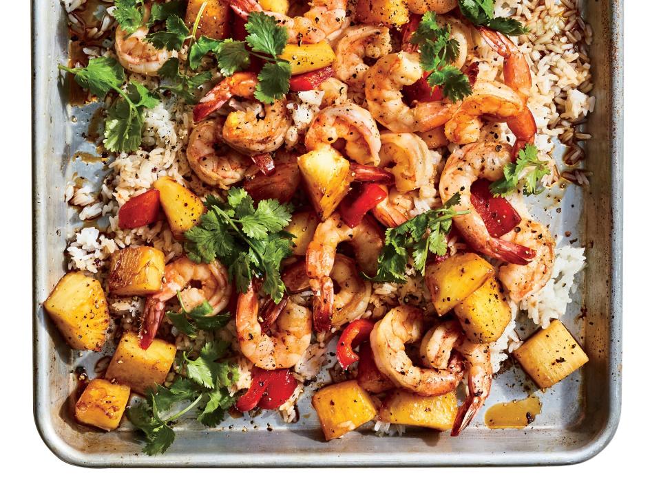 Tuesday: Sheet Pan Hawaiian Shrimp