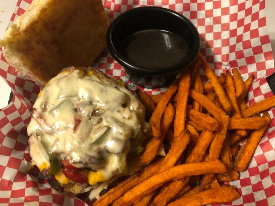 TommyJacks' Philly Burger for the 2023 Downtown Sioux Falls Burger Battle.