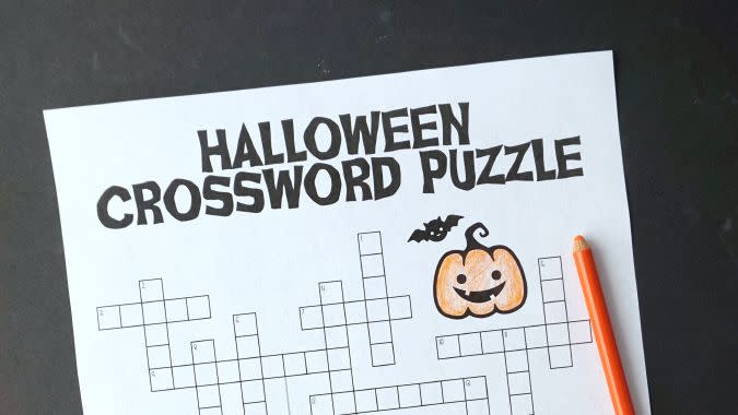 halloween crossword puzzle halloween games