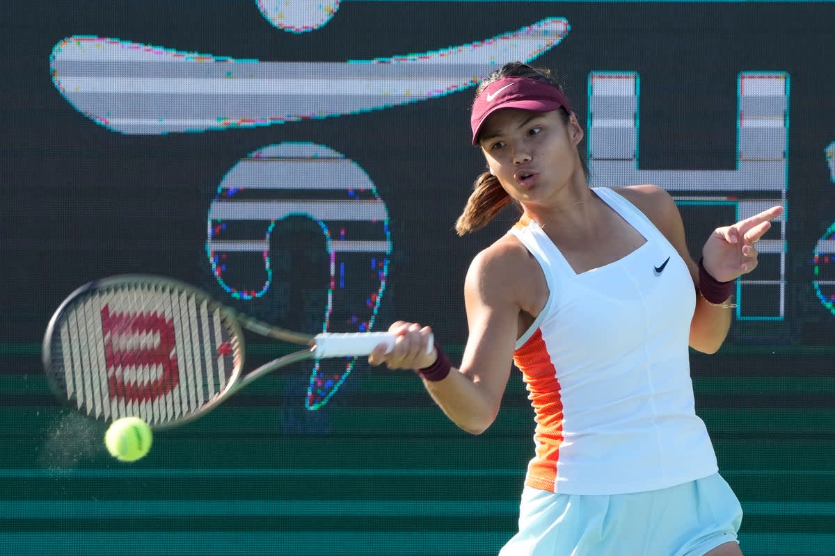 Emma Raducanu has reached the last four at the Korea Open in Seoul (Ahn Young-joon/AP) (AP)