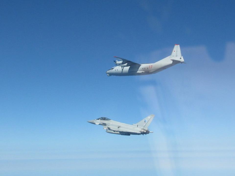 Typhoons were again scrambled on Friday morning to intercept one AN12 ‘CUB’ and one AN72 ‘COALER’ flying south from mainland Russia towards the Kaliningrad Oblast (RAF)