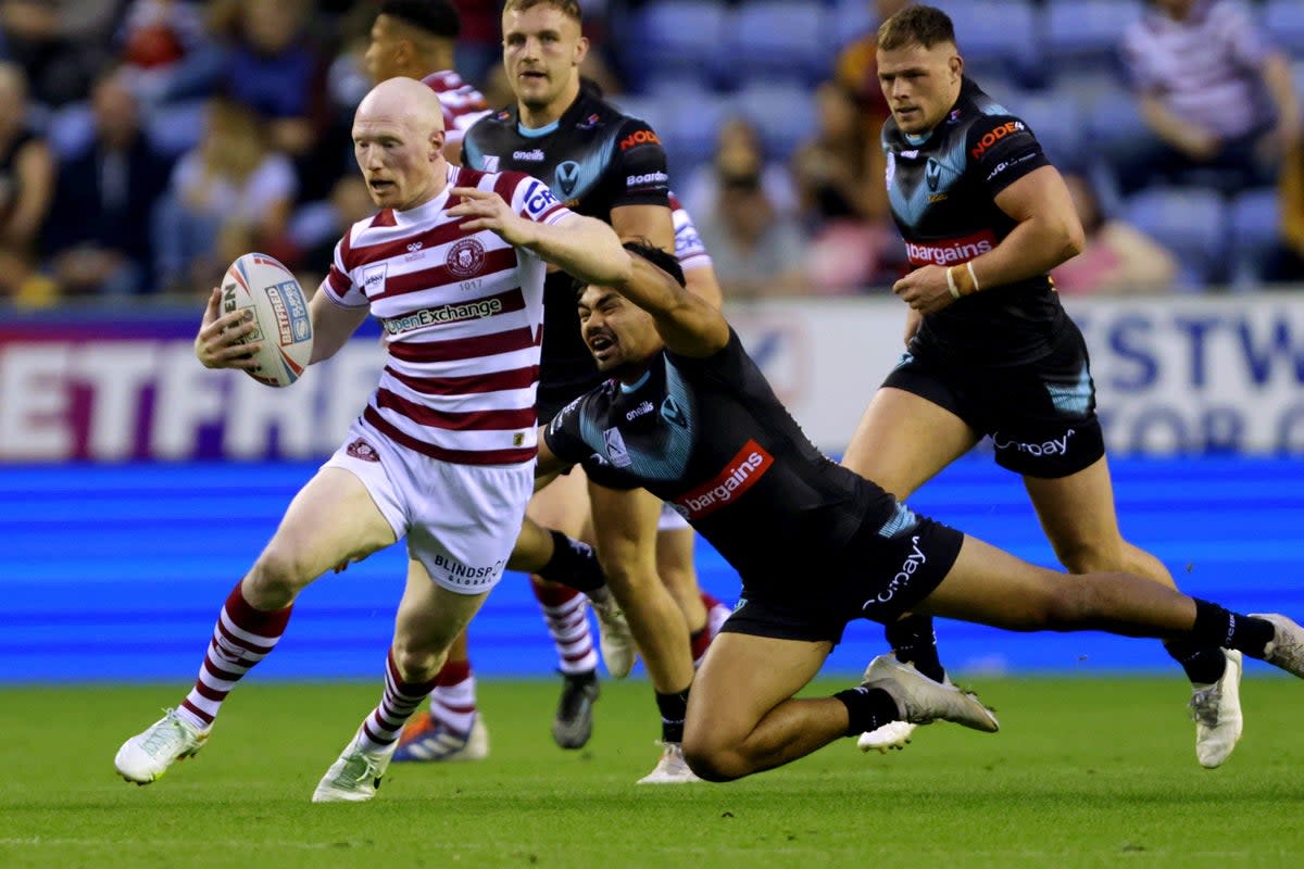 Liam Farrell is hoping to lead Wigan back to the top of the Betfred Super League when the next season kicks off this week (Richard Sellers/PA) (PA Wire)