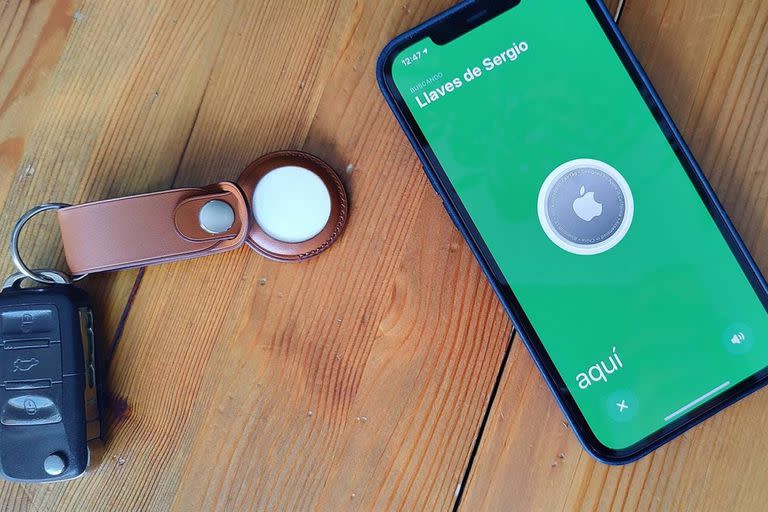 El AirTag de Apple en funcionamiento