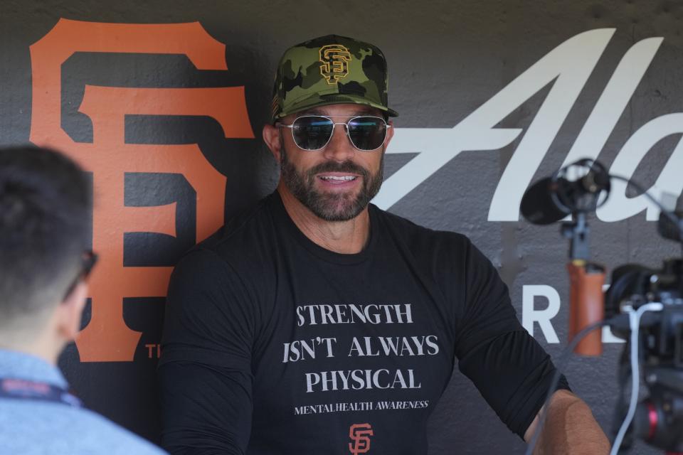 San Francisco Giants manager Gabe Kapler said he would not be coming out onto the field for the national anthem "until I feel better about the direction of our country."