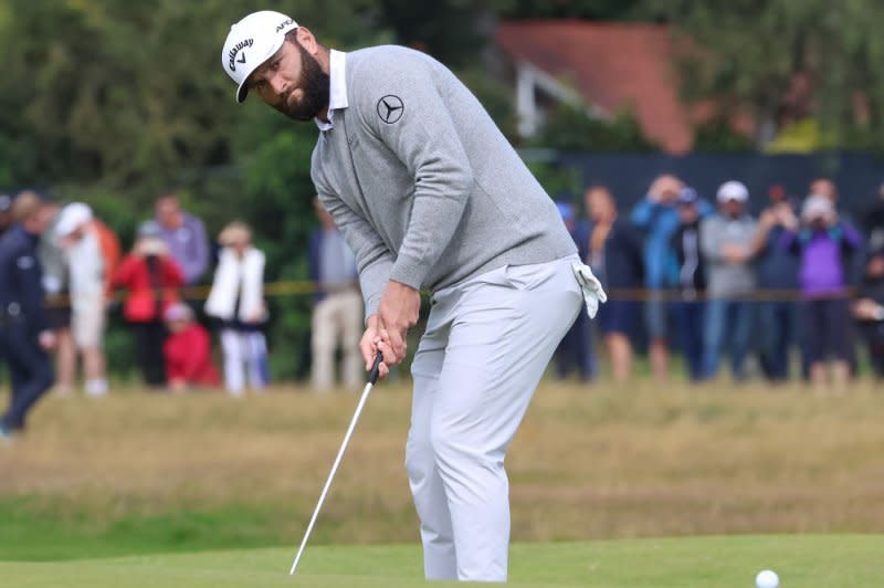 Spain's Jon Rahm leads the FedEx Cup playoff standings. File Photo by Hugo Philpott/UPI