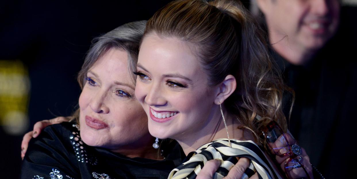 carrie fisher and billie lourd, december 2015