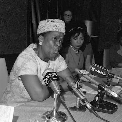 Ella Baker speaks her truth in 1968. AP Photo/Jack Harris