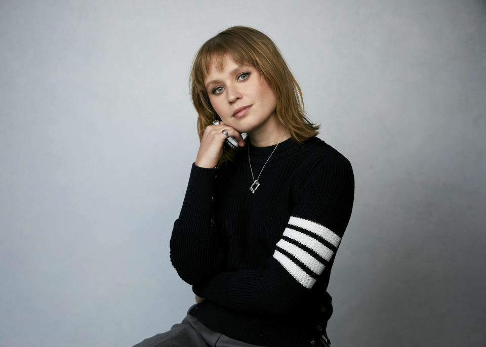 FILE - Eliza Scanlen poses for a portrait to promote the film "The Starling Girl" during the Sundance Film Festival in Park City, Utah on Jan. 22, 2023. (Photo by Taylor Jewell/Invision/AP, File)