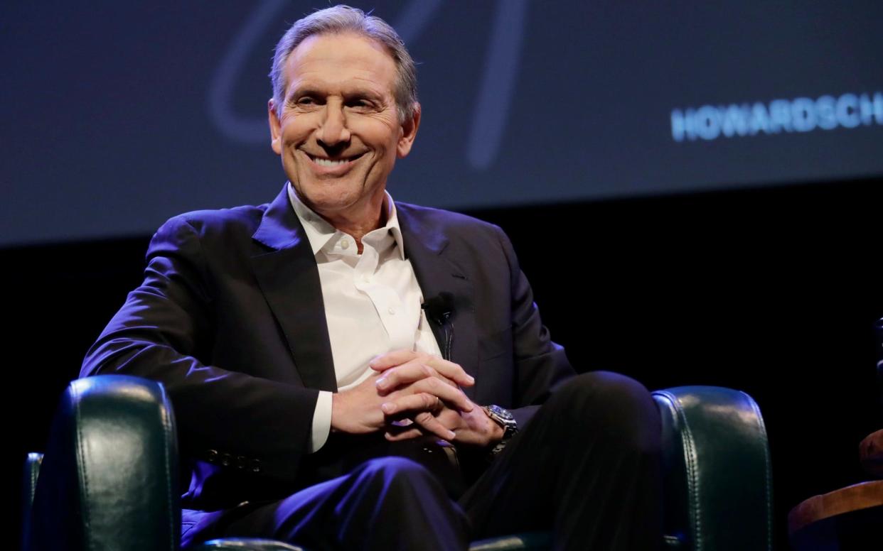 Howard Schultz speaking in Seattle - AP