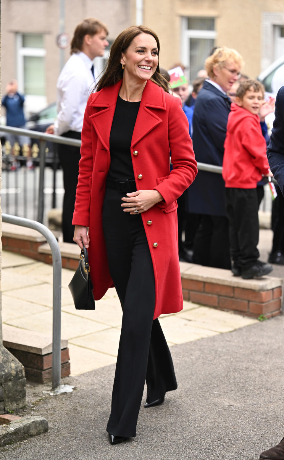 Catherine, Princess of Wales arrives in Swansea