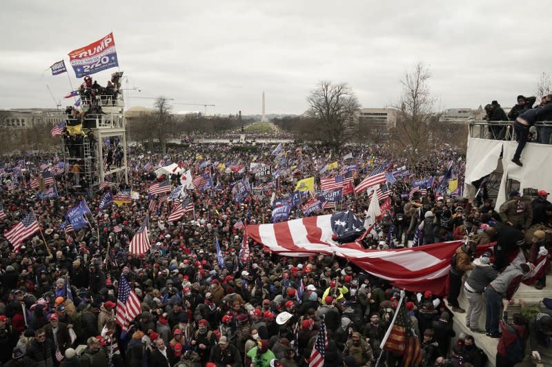 The U.S. Justice Department has brought charges against more than 1,000 people related to their actions at the U.S. Capitol on and around Jan. 6, 2021. File Photo by Ken Cedeno/UPI