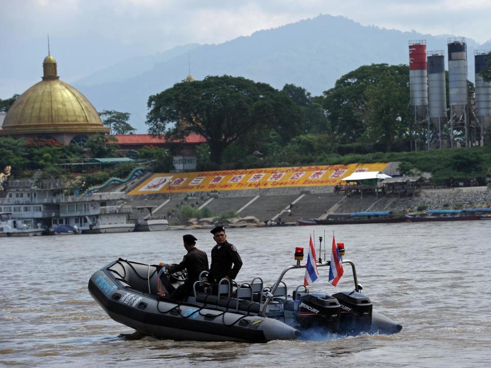 Bodies found stuffed with concrete on riverbank believed to be political activists, say Thai police