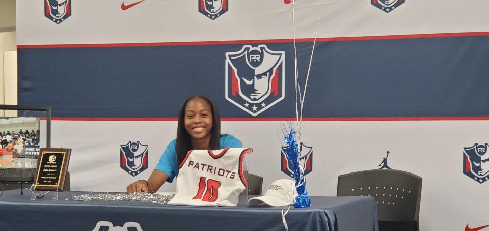 Pike Road's Jada Roberts signed with Calhoun Community College on Tuesday.