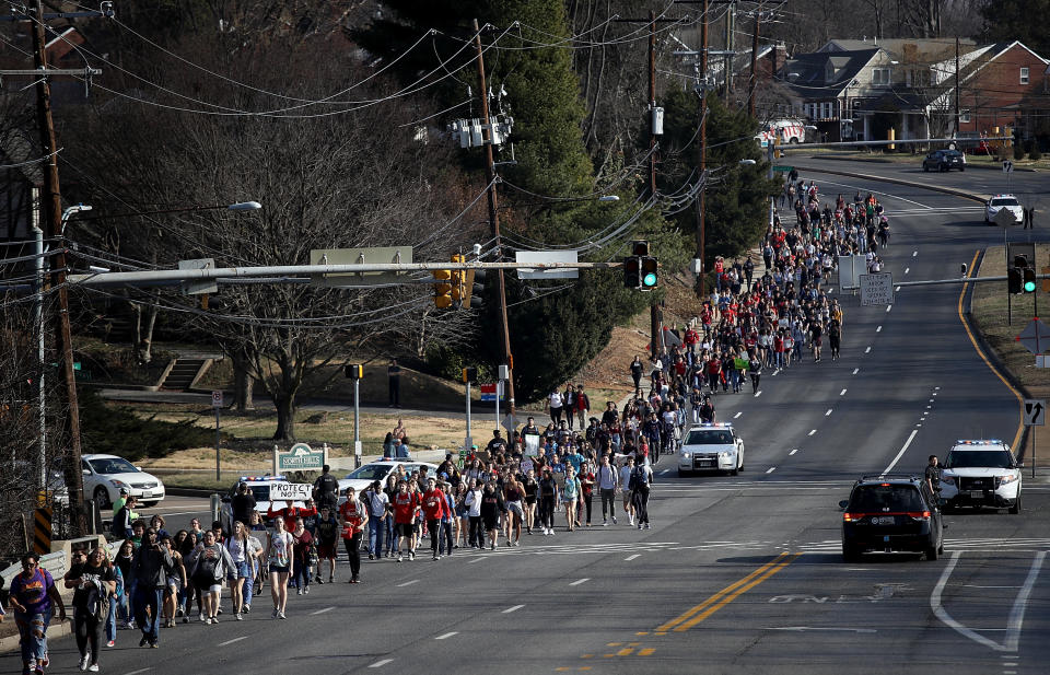 High school students across the U.S. protest gun violence