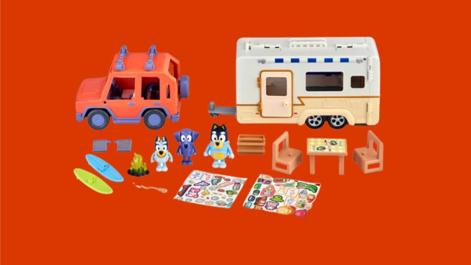 Best gifts for kids under $50 at Walmart: Bluey Caravan Adventures Playset