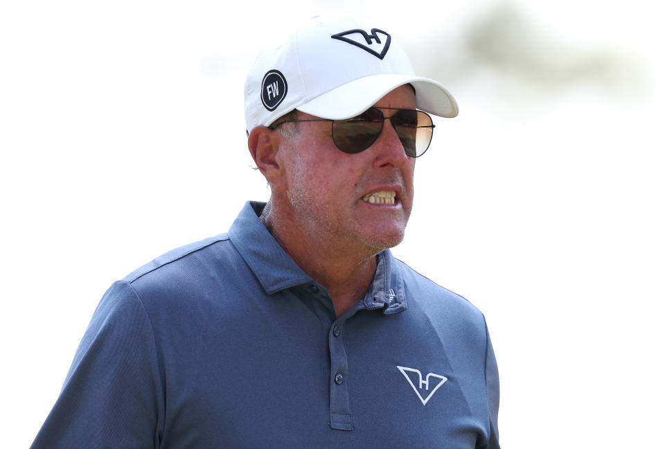 Phil Mickelson will miss the cut again this week at the US Open in North Carolina.  (Sean M. Haffey/Getty Images)