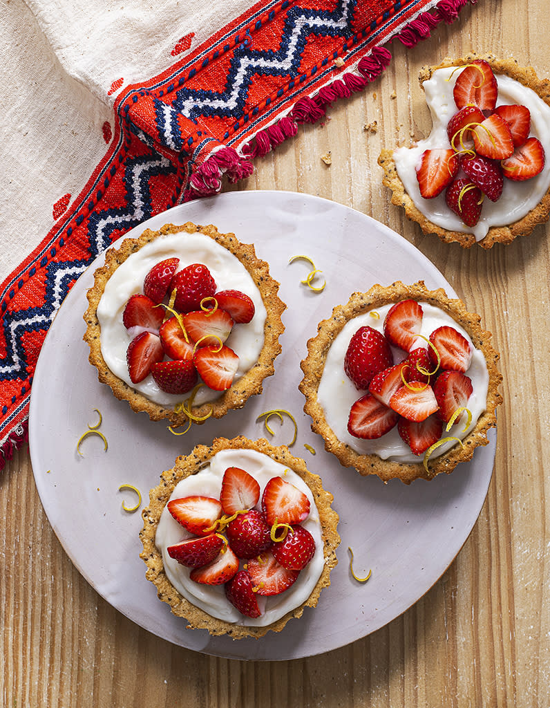 Tartelettes aux fraises vegan