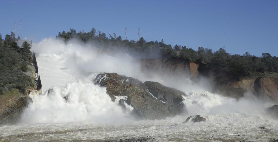 FOTOS: Los daños en la presa Oroville, la más alta de EEUU