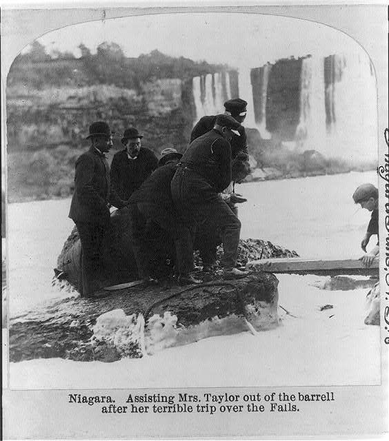 Annie Taylor after riding the Niagara Falls in 1901.