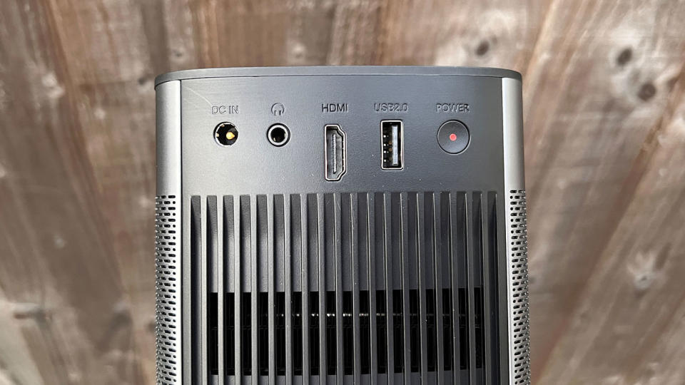 Image shows the Halo+ portable projector.