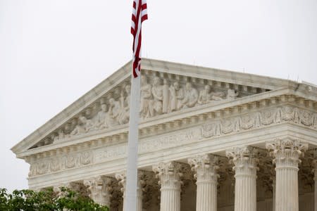 FILE PHOTO: The Supreme Court stands before decisions are released for the term in Washington