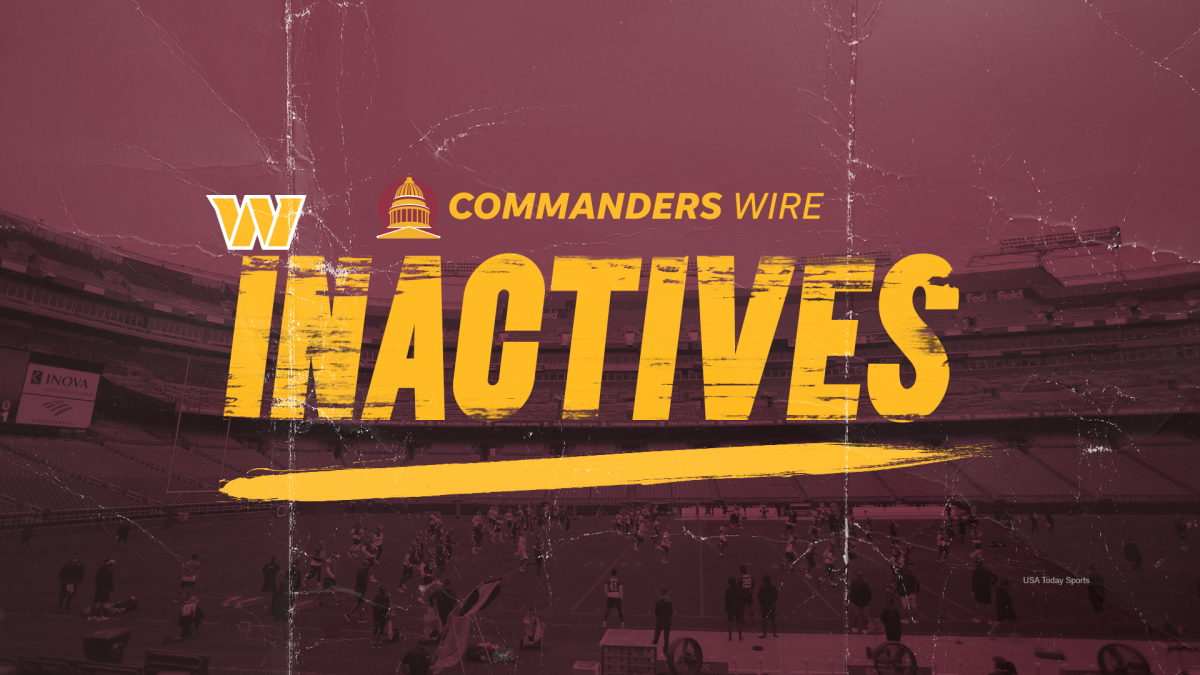 Washington Commanders vs Indianapolis Colts Inactives - Hogs Haven