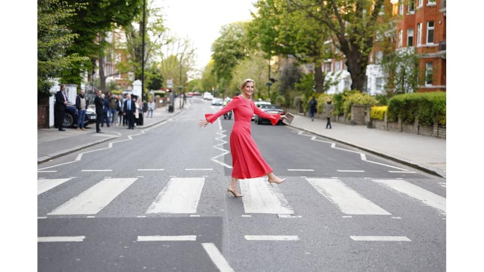 Sophie, Duchess of Edinburgh attends the Orbis Visionaries Reception at Abbey Road Studios.