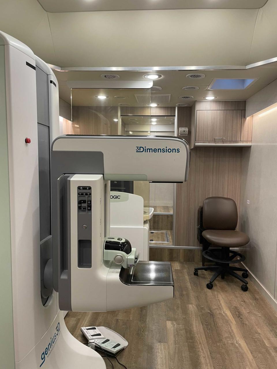 Mobile Mammography Coach interior from Ascension Saint Thomas