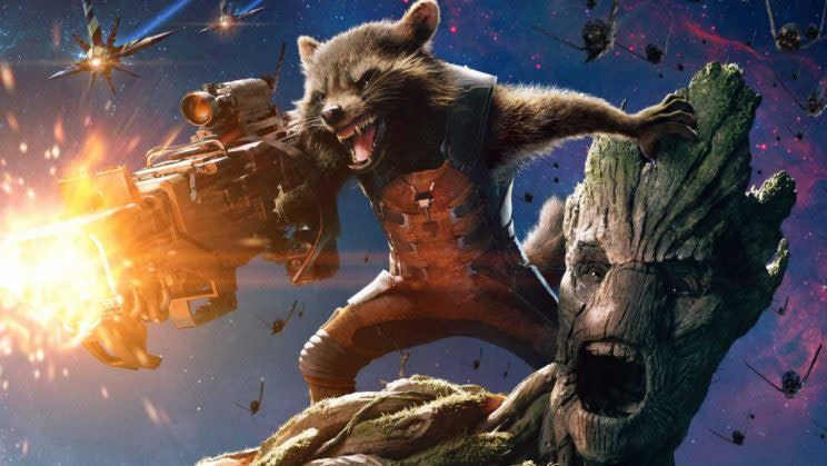 Marvel's Rocket Raccoon and Groot from Guardians of the Galaxy