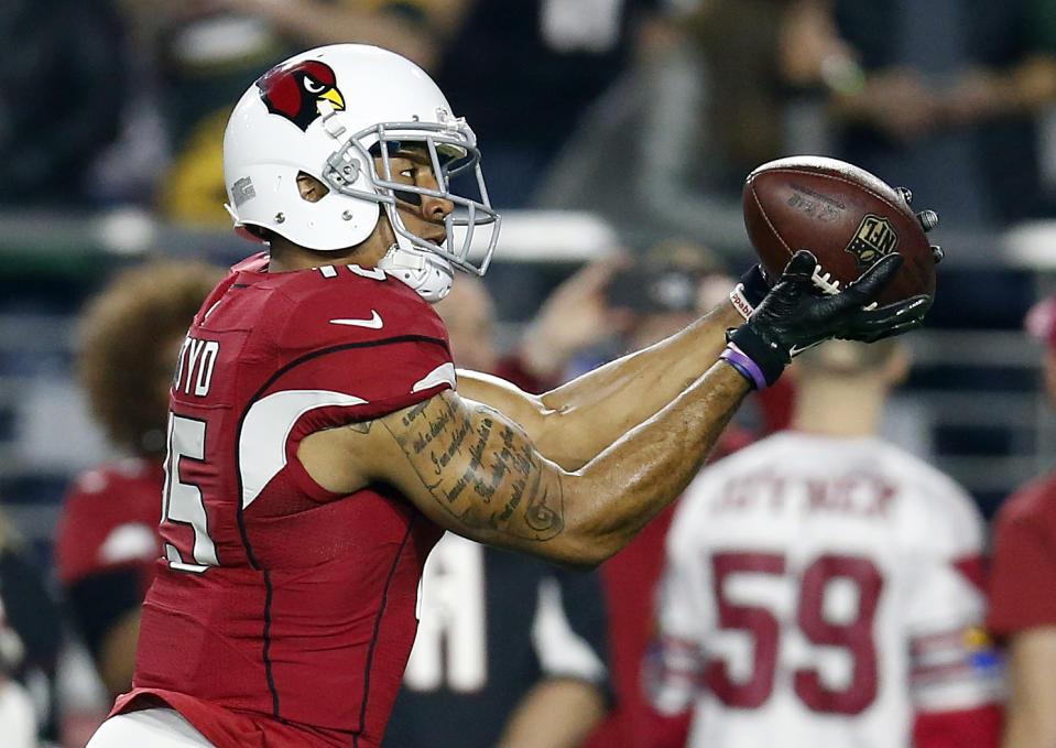 Michael Floyd has WR 1 upside according to Andy Behrens.