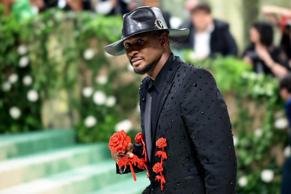 Usher attends the 2024 Met Gala celebrating "Sleeping Beauties: Reawakening Fashion" at the Metropolitan Museum of Art on Monday in New York City.