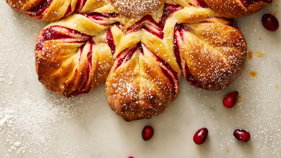 cranberry orange star bread