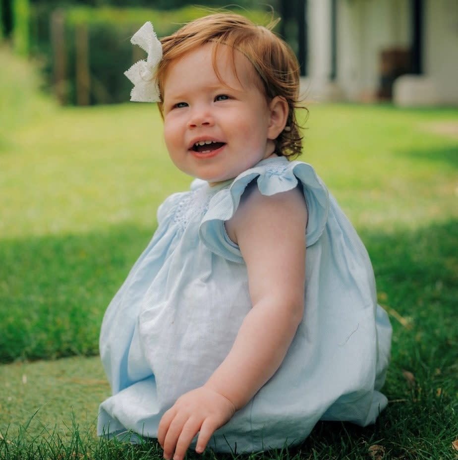 Lilibet, pictured on her first birthday, met the Queen - but no photographs were taken - Misan Harriman/The Duke and Duchess of Sussex