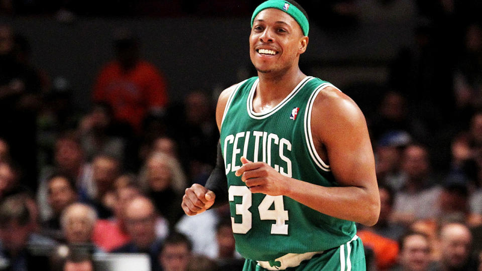 Paul Pierce, pictured here in action for the Boston Celtics during the NBA Playoffs in 2011.