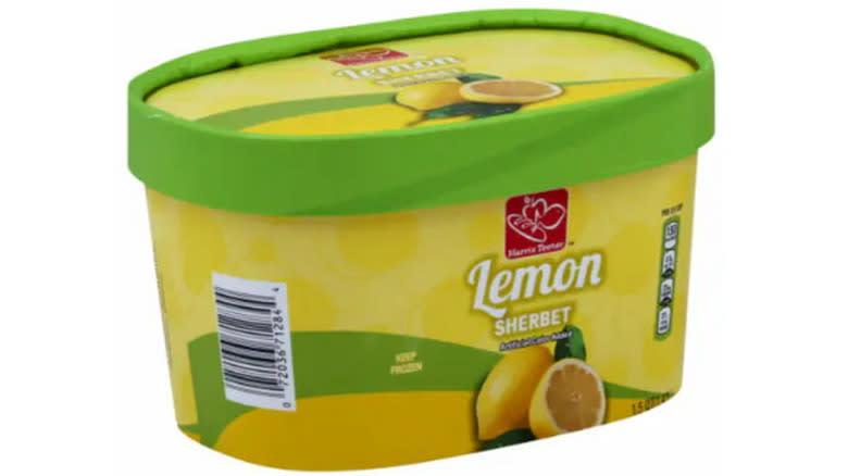 Harris Teeter lemon sherbet 