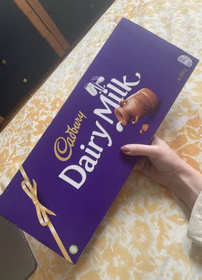 I think you need to know that this humungous bar of Dairy Milk chocolate is 20% off. It's time to live out your childhood Tracy Beaker-related dreams, if you ask me!