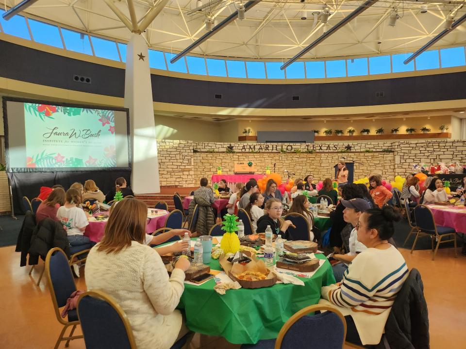 About 170 young women and their female guardians attended The Laura W. Bush Institute for Women’s Health's Girl Power: Girls in Real Life seminar, Thursday evening in the Amarillo Civic Center Grand Plaza.