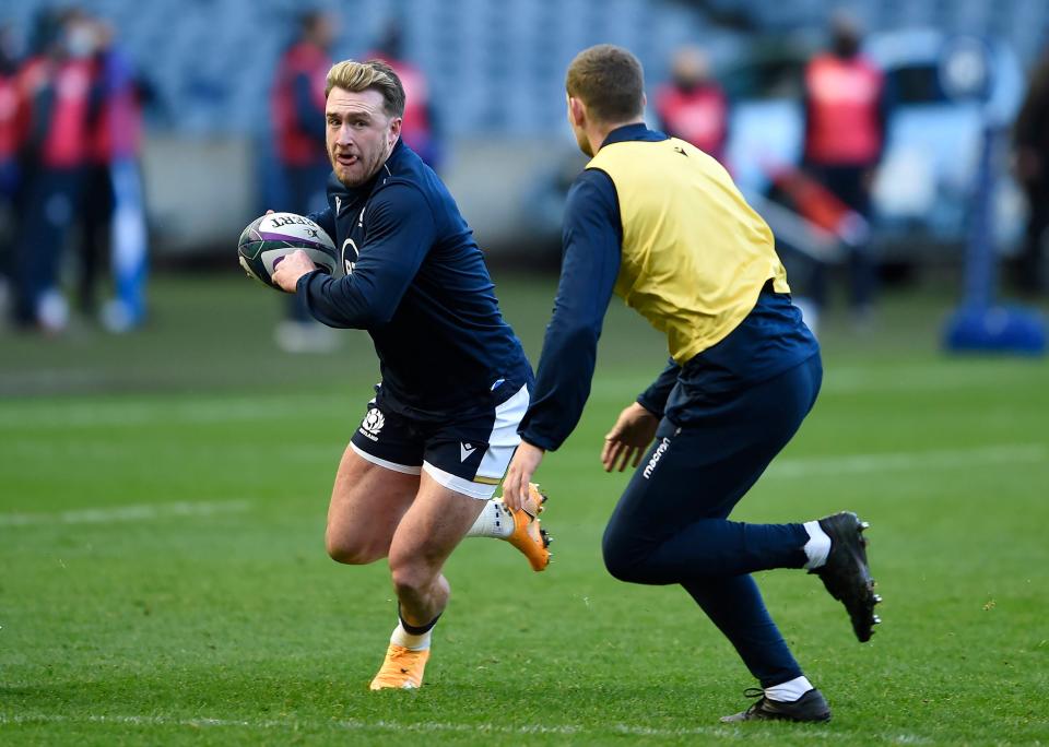 Stuart Hogg will captain Scotland in their final Autumn Nations Cup final against Ireland (PA)