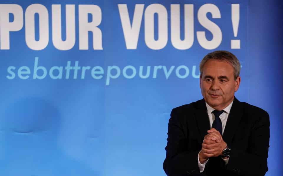 Les Republicains conservative party candidate Xavier Bertrand - Reuters