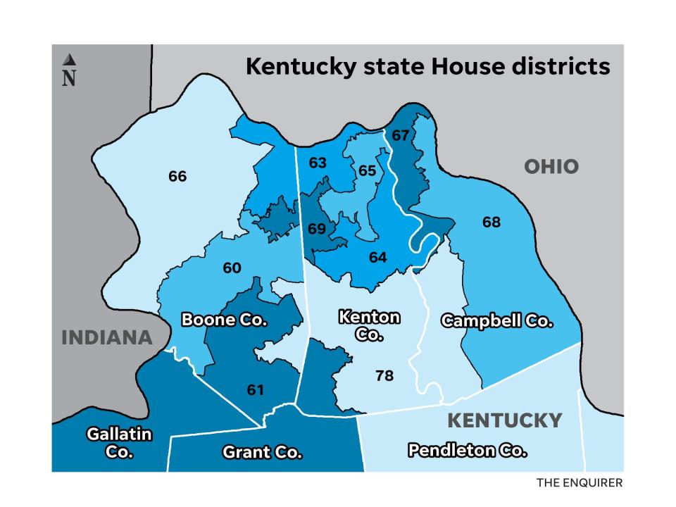 Northern Kentucky state house districts
