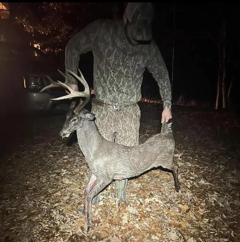 Mississippi deer hunter James Keel of Hernando harvested a mature buck that was the size of a large dog.