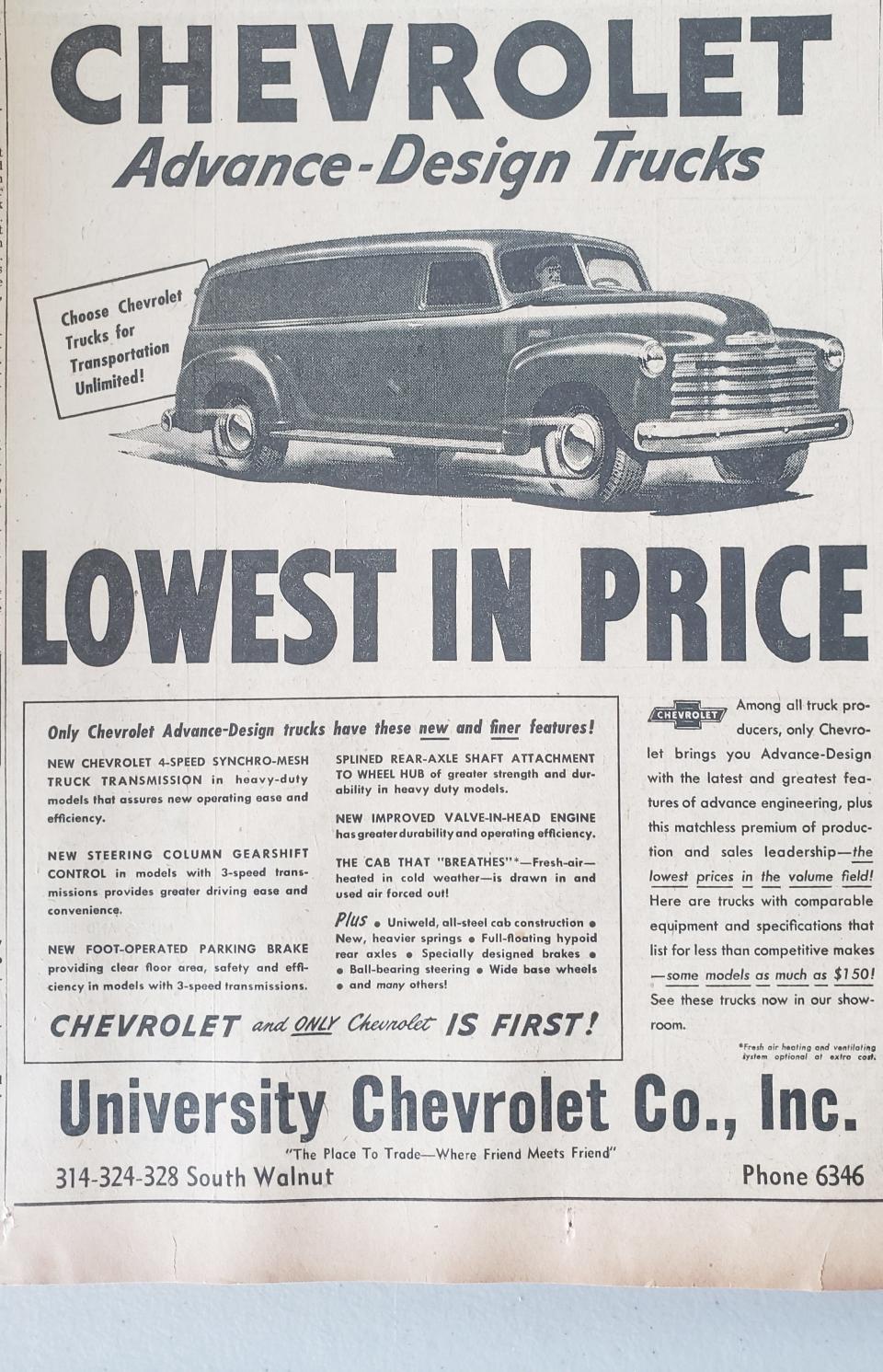 Check out this "Lowest in Price" Chevy.