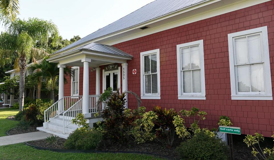 Terra Ceia’s historic schoolhouse, built in 1894, on Center Road is now the Village Improvement Association Hall.