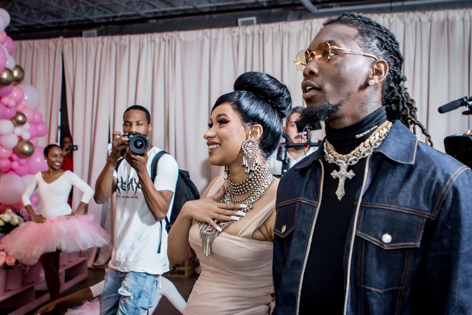 Cardi B’s lavish baby shower included 26,000 flowers, a five-layer cake, and a custom bodega.