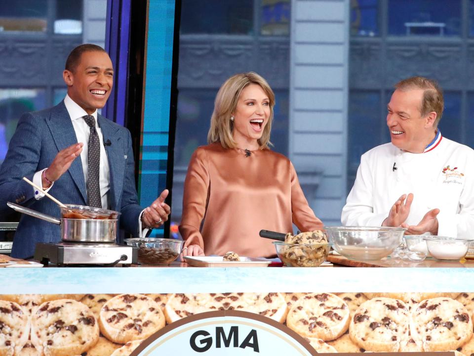 Amy Robach and T.J. Holmes are pulled off the air.