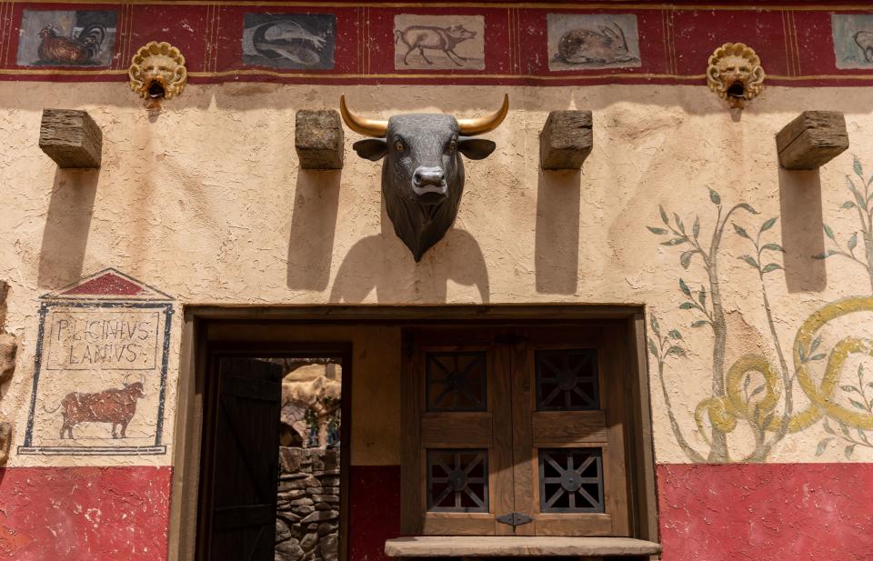 One portion of “The Chosen’s” Biblical set features a mounted bull’s head.